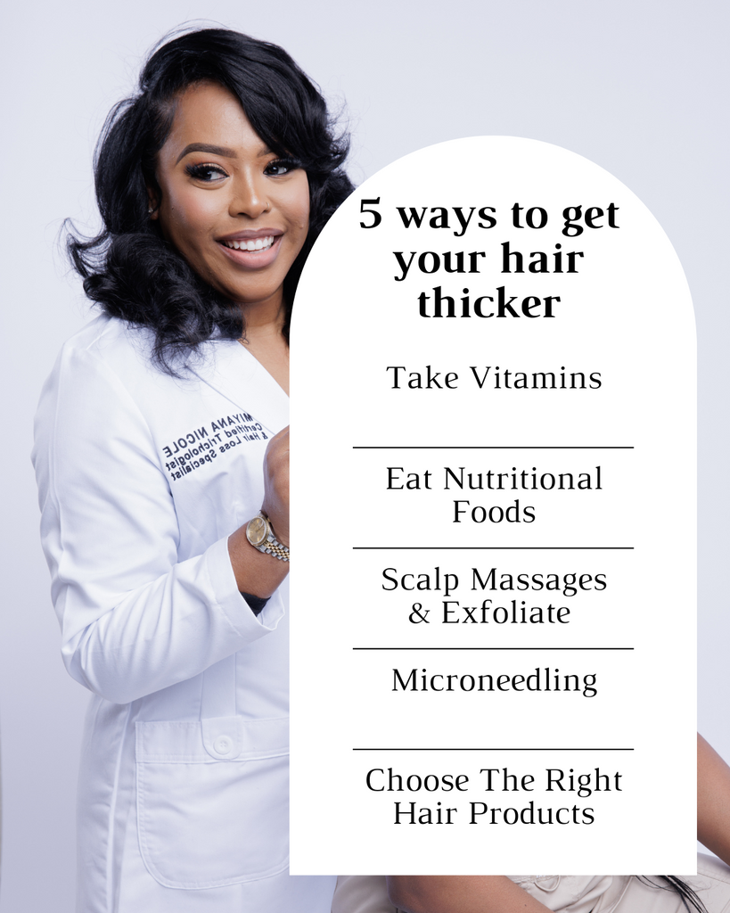 5 ways to get your hair thicker
